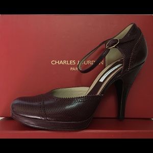 Pollini Lizard Platform Heels